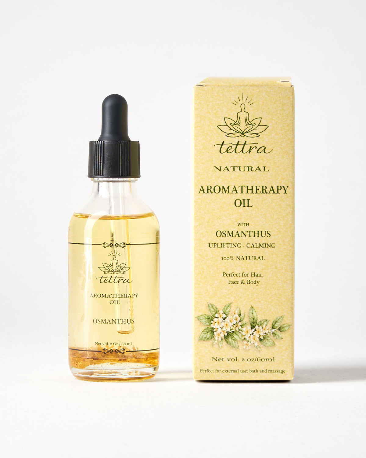 TETTRA osmanthus aromatherapy oil bottle and box