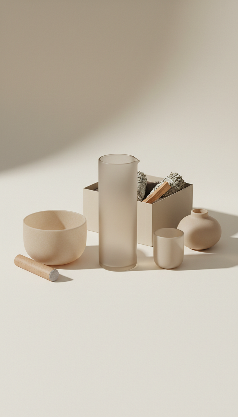 Neutral Minimalist Glassware Set